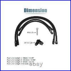 1 Set Engine Steam Vent Hoses AN4 Fuel Brake Line for LS LSX LS1 LS2 LS6 LM7 Bra