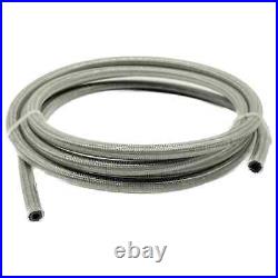 110M AN3 1/8 Motorcycle Stainless Steel Braided Nylon Fuel Hose Oil Brake Line