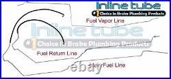 1996-99 Pontiac Bonneville Preformed Fuel Return Vapor Lines Kit Set Tubes Ss