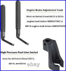 19MM High Pressure Fuel Line Socket+Engine Brake Adjustment Tool(4.6MM & 4.1MM)