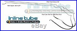 2006-13 Chevrolet Impala Caprice Main & Vapor Fuel Gas Line Kit Set 2pc E85 OE