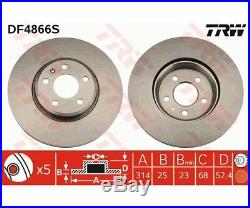 2x TRW Brake Disc DF4866S