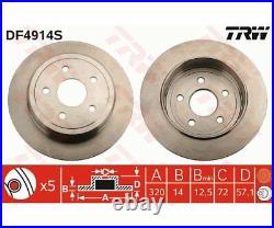 2x TRW Brake Disc DF4914S