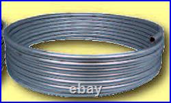 3/8 OD x 25 Ft. (10 Pcs) Hydraulic Steel Brake / Fuel Line Coil ZINC COATED