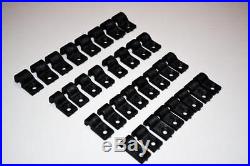 30 Piece Set BLACK Plastic Brake Fuel Line Clamps Chevy Ford GM Street Rod Clamp