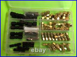 60 pc BRAKE FUEL OIL STAINLESS STEEL / BRASS COMPRESSION UNION ASST