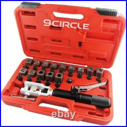 9CIRCLE 9CL-30720 Hydraulic Brake Line Fuel Tube Expander & Flaring Tool Set Kit