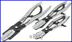 BGS Germany 3 Quality Water Fuel Brake Line Hose Pipe Clamp Ratchet Pliers Set