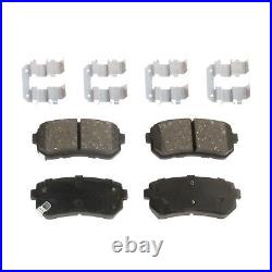 Brake Rotor Brake Pad Kit For 2015-2016 Hyundai Sonata Rear Solid 2-Wheel Set