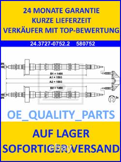 Bremszug Handbremskabel Feststellbremskabel ATE 24372707522 für Opel Astra LHD