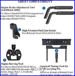 Camshaft Timing Tool & TDC Locating Pin & Engine Tool Kit Detroit Diesel DD15/16