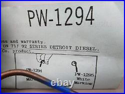 Detroit Diesel PW-1294 PW-1295 Fuel Lines for Jacobs Brake V-71 V-92 Platform