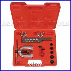 Double Flaring Tool Kit Brake Fuel Line Cutter Repair Bending with Tube Cutter Car