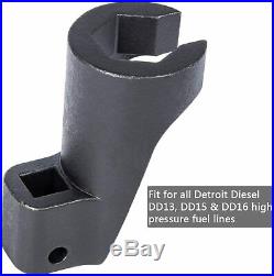 For Detroit Diesel DD13/15/16 Engine Brake Adjustment Tool+19MM Fuel Line Socket