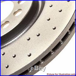 Front Performance High Carbon Drilled Brake Disc (Pair) 09.9772.1X Brembo Xtra