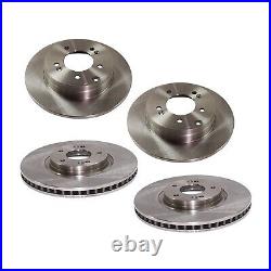 Front and Rear Disc Brake Rotors For 2011-2020 Kia Optima Manual Parking Brake