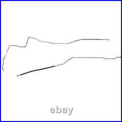 Fuel Line Fits 1970-72 Buick GS Hardtop 2 Piece 3/8 Stainless-AGL7022SS