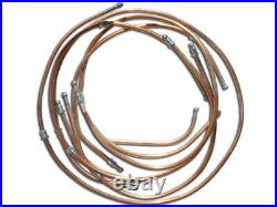 GAZ 69 Fuel copper lines tubes with fittings tubos de combustible con accesorios