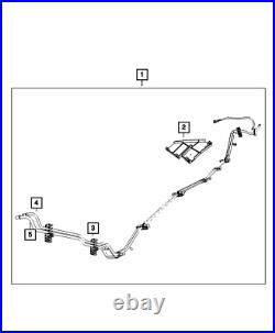 Genuine Mopar Fuel And Brake Tube Assembly 5147021AC