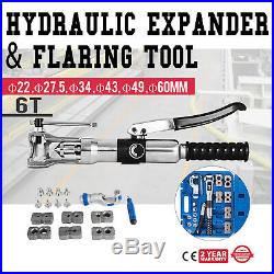 Hydraulic Pipe Expander Set Pipe Fuel Line Flaring Brake Tools Steel 3/16-7/8