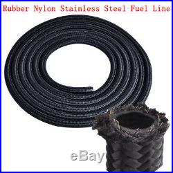 Nylon Stainless Steel Braided Brake Gas/Oil/Fuel Line Hose AN4/AN6/AN8/AN10/AN12