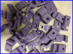 Purple Brake Fuel Line Clamp Assortment chevy ford street rod clamps hold downs