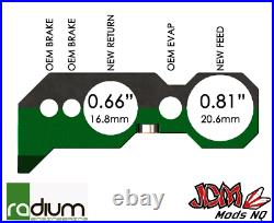 RADIUM Fuel Brake Line Retainer Kit For Nissan Sil S13, S14, S15/Sky R32, 33, 34
