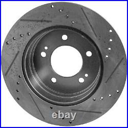 Rear Brake Disc Rotors and Pads Kit for Hyundai Tucson Kia Cadenza 2014-2016