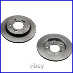 SET-BEC0833728-2 Beck Arnley 2-Wheel Set Brake Discs Rear for Hyundai Elantra