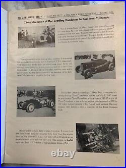 So Cal Speed Shop 1953 HOT ROD Catalog Ford flathead SCTA Dirt Track