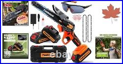 SuperStar Mini Chainsaw Cordless 6 Inch Superior 1 Hour Run-Time Extra Safe