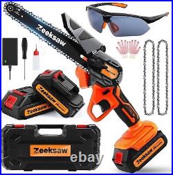 SuperStar Mini Chainsaw Cordless 6 Inch Superior 1 Hour Run-Time Extra Safe