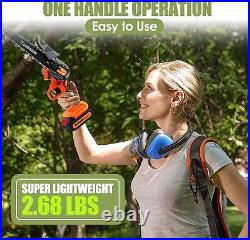 SuperStar Mini Chainsaw Cordless 6 Inch Superior 1 Hour Run-Time Extra Safe