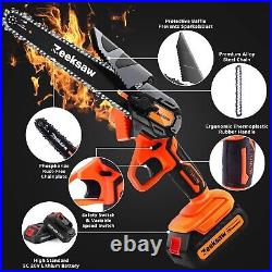 SuperStar Mini Chainsaw Cordless 6 Inch Superior 1 Hour Run-Time Extra Safe