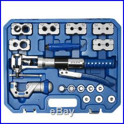 Universal Hydraulic Flaring Tool Set Kit Brake Pipe Fuel Line Expander + Cutter